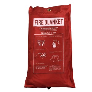 Quick Release Fire Safety Blanket 1m x 1m