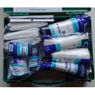 First Aid Kit in Hard Case for up to 10 people - HSE Approved