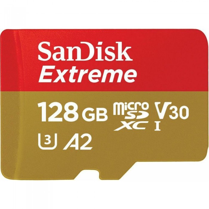 SanDisk 128GB Extreme MicroSDXC 160MBs UHSI Card Class 10 A2 U3 V30 Perfect for 4k/6k Video