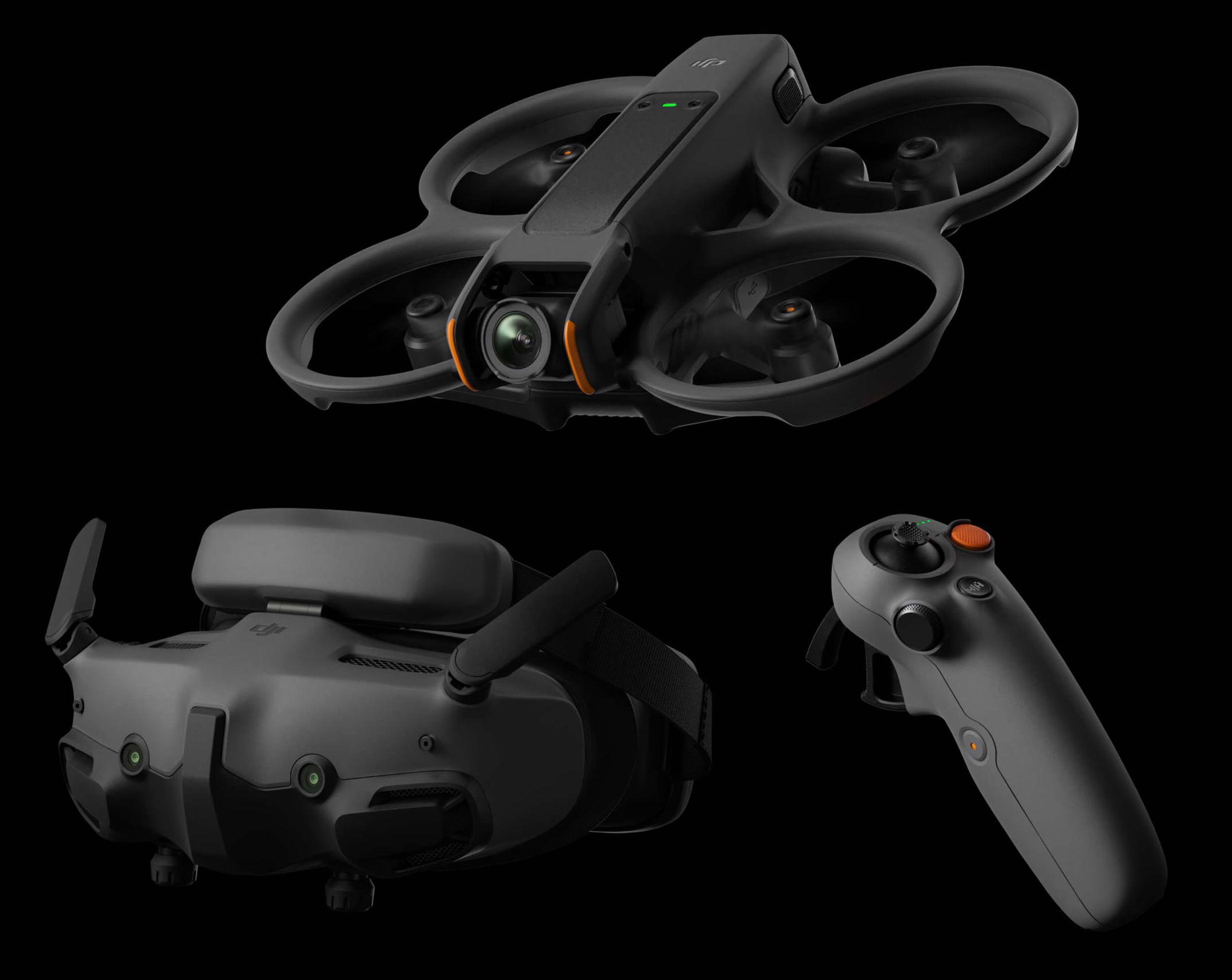 Avata's one handed controller, DJI Goggles 3 and the Avata 2