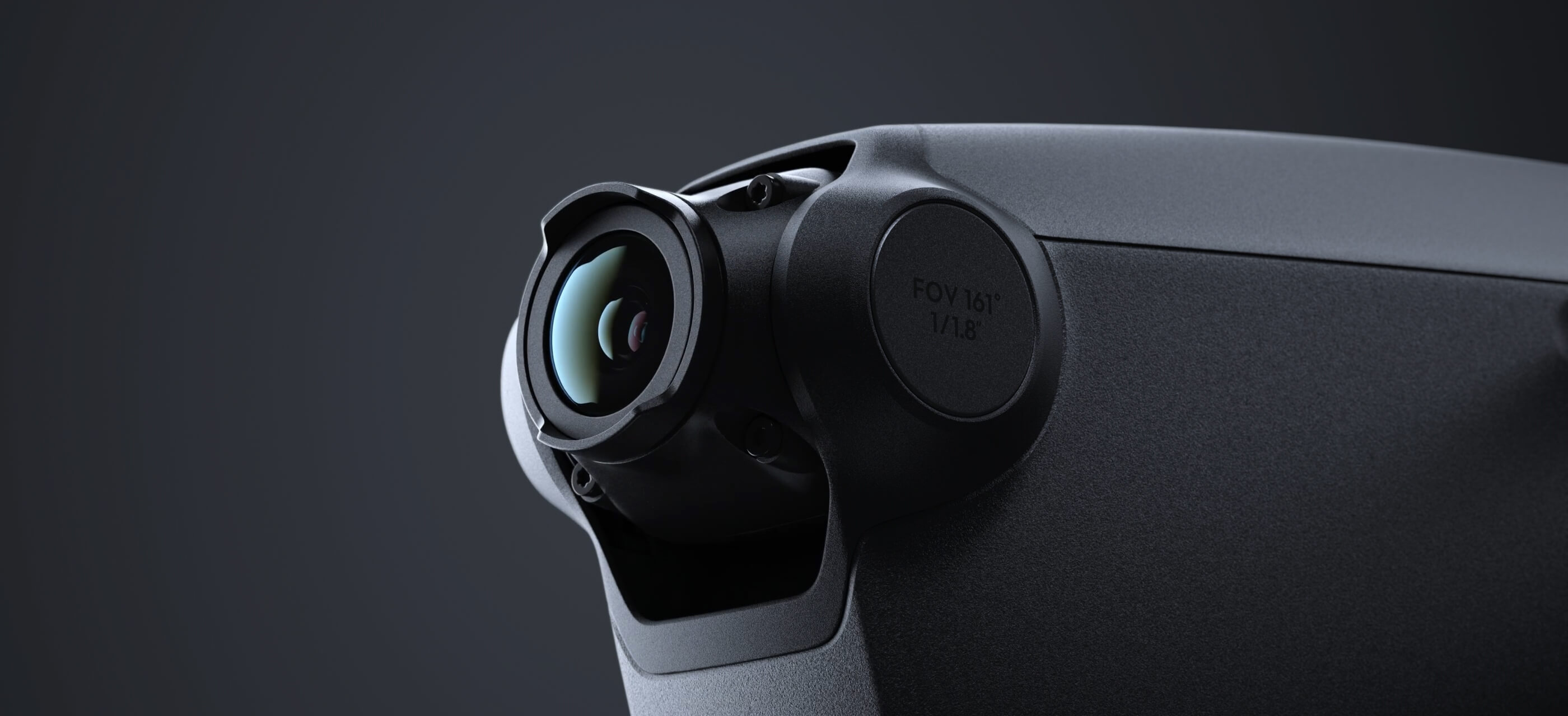 Close up of the inspire 3's FPV camera