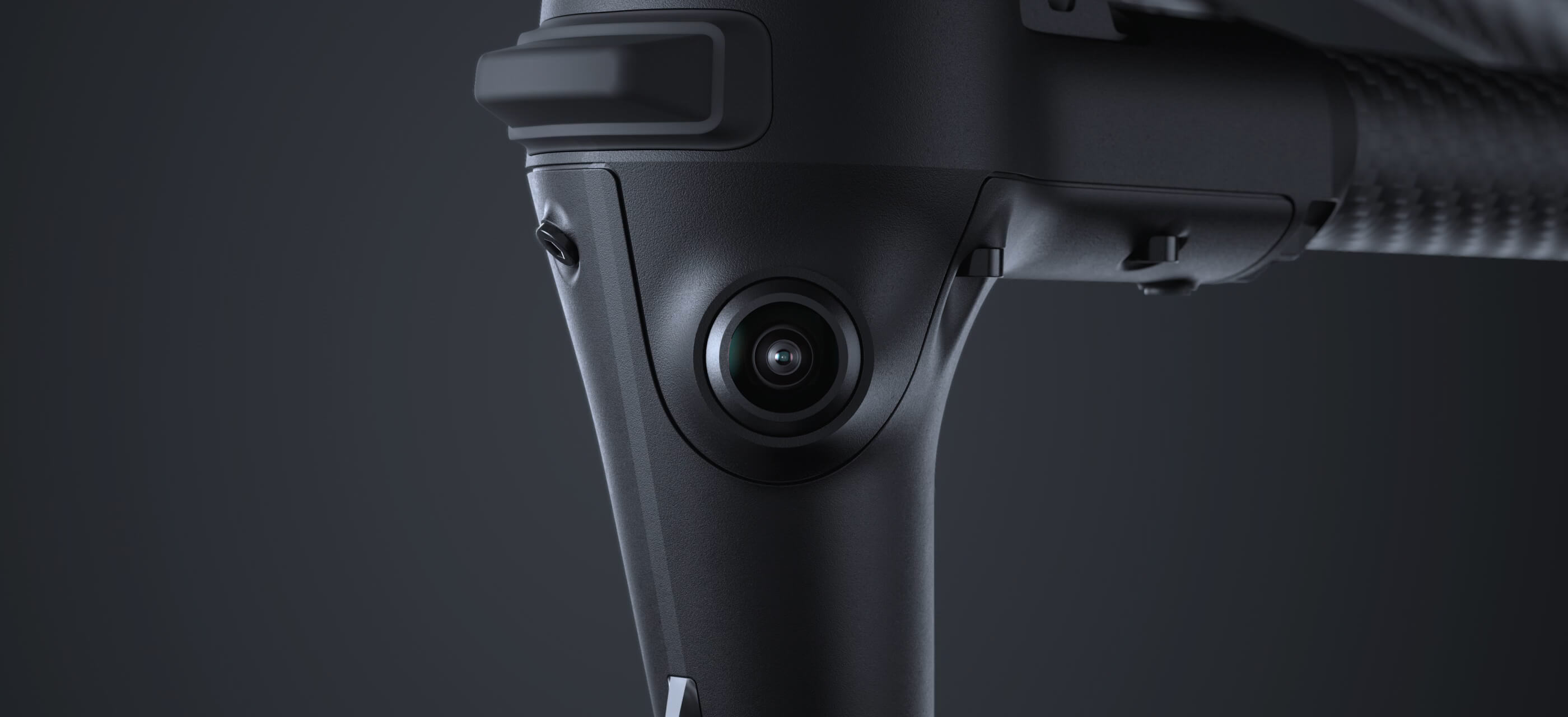 Close up of the inspire 3's arm visual sensors