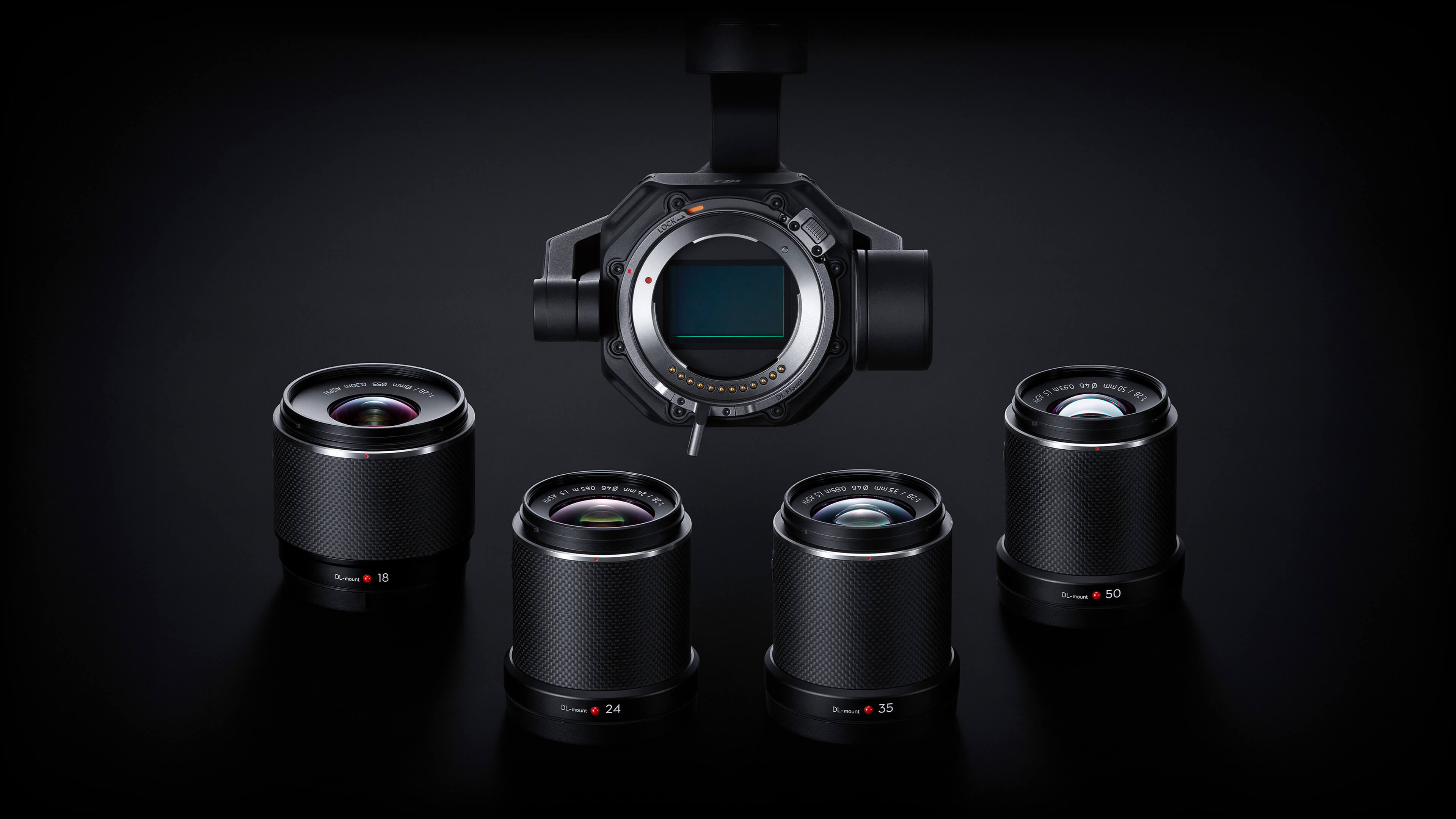 the 4 lenses that are compatible with the Inspire 3