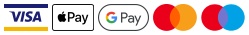 We accept Debit/Credit Cards, Apple Pay and Google Pay