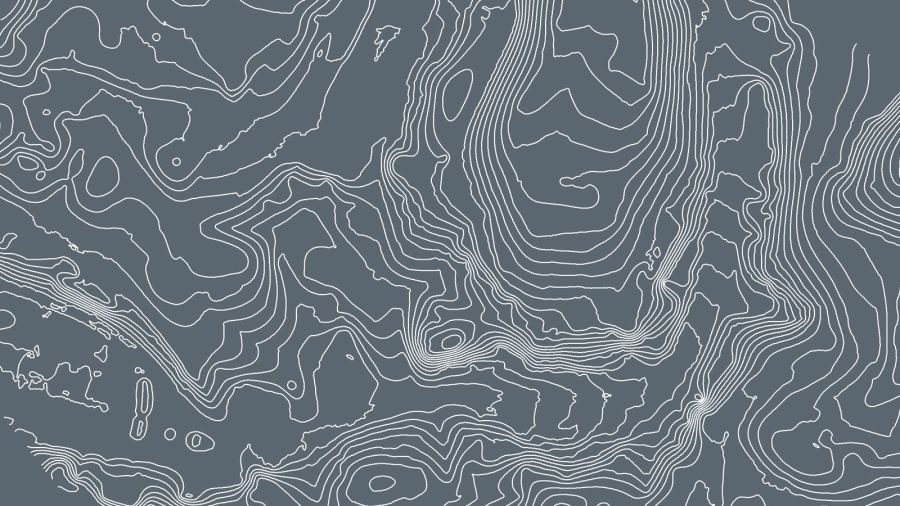 contour lines showing height of terrain